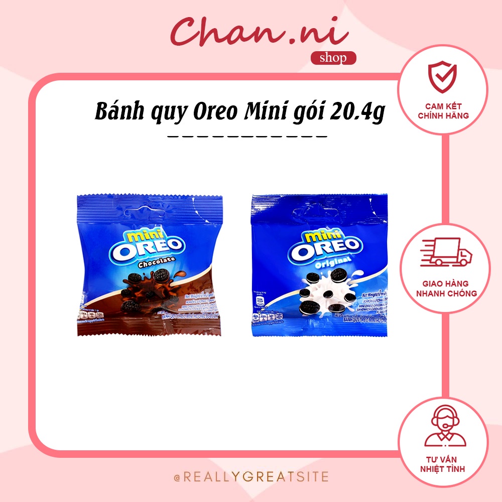 Bánh quy Oreo Mini gói 20.4g
