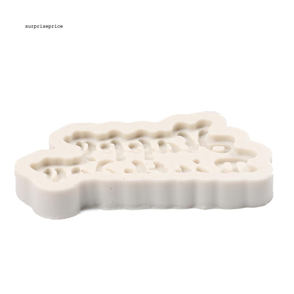 Khuôn làm bánh kẹo hình chữ cái bằng silicon