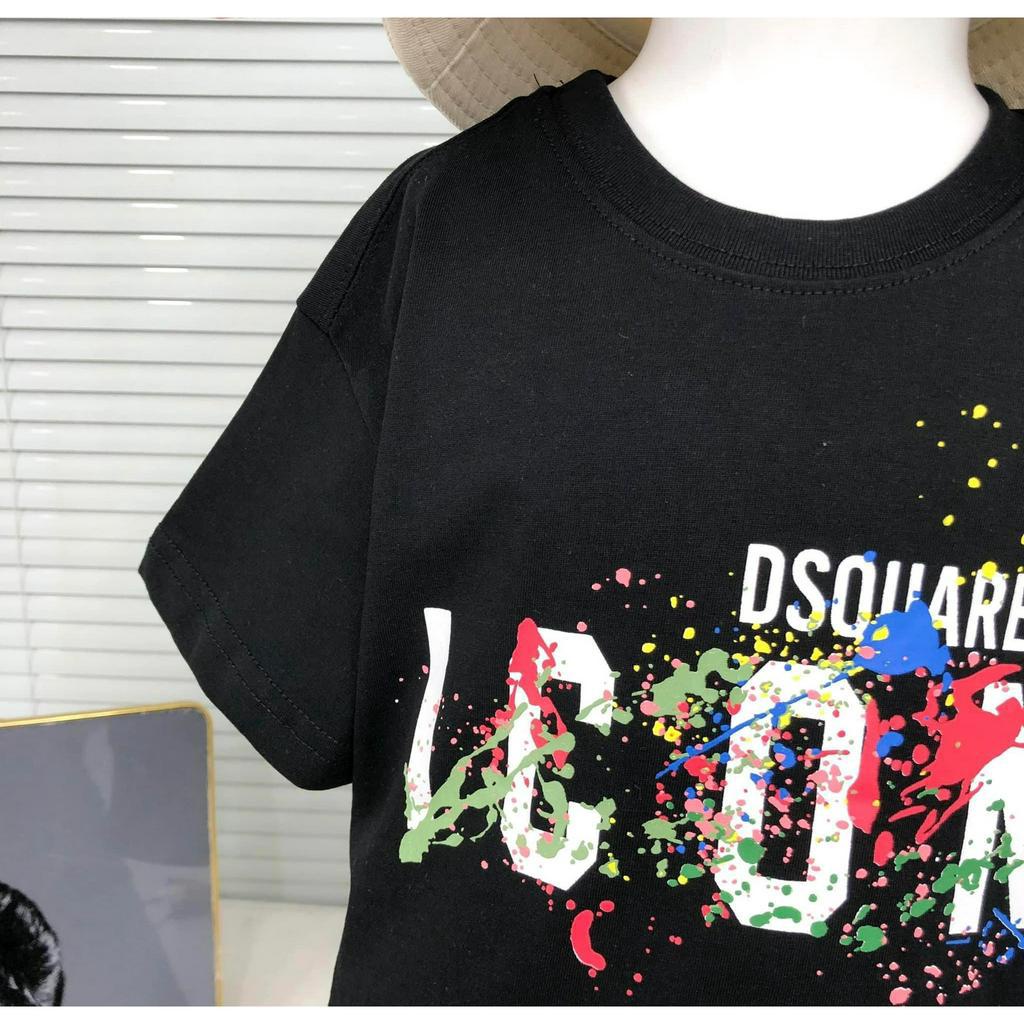 Bộ áo thun icon vảy sơn cho bé trai , set áo phông quần short trẻ em unisex , Kid_genz