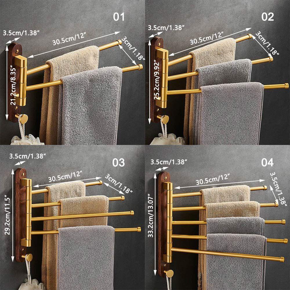 Giá Đỡ Khăn Tắm Có Móc Treo Tiện Dụng Cho Phòng Tắm