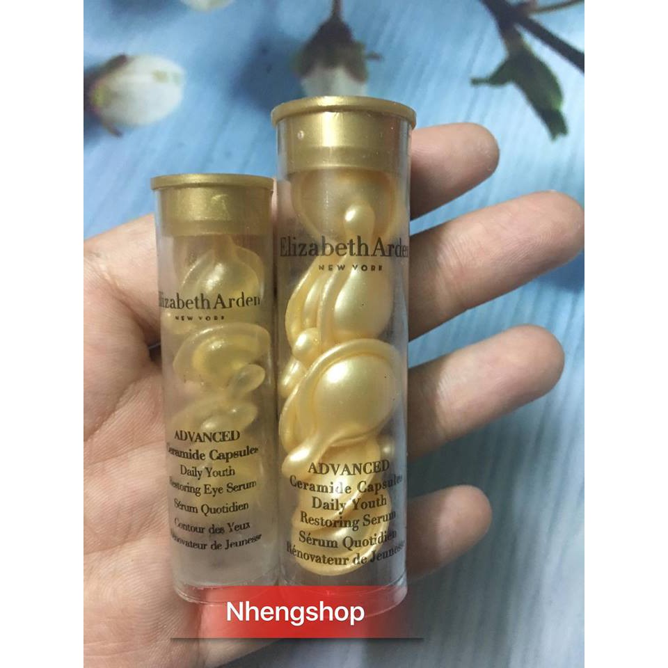 [7 viên][Siêu phẩm] VIÊN DƯỠNG DA + DƯỠNG MẮT CHỐNG LÃO HÓA ALIZABETH ARDEN CERAMIDE CAPSULES