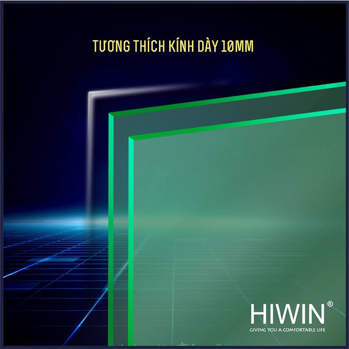 Bản lề phòng tắm kính 135 độ cạnh thẳng chất liệu inox 304 mặt gương HIWIN HG-010