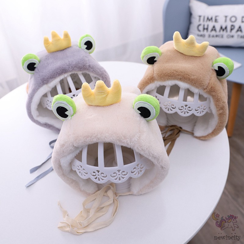 Mũ Lông Kiểu Hoạt Hình Ngộ Nghĩnh Đáng Yêu Phong Cách Hàn Quốc Cho Bé