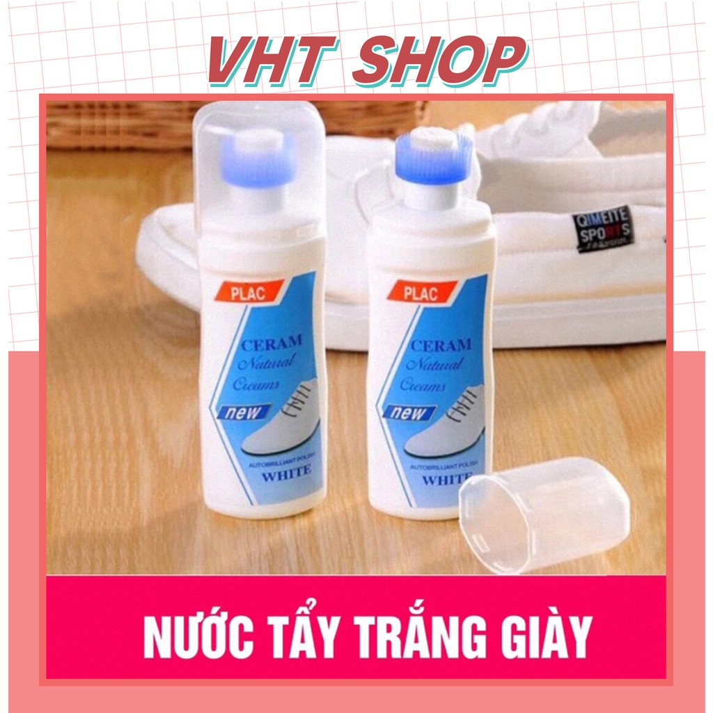 Chai lau giày Plac và túi xách siêu sạch loại mới ( đầu cọ ) - VHT SHOP