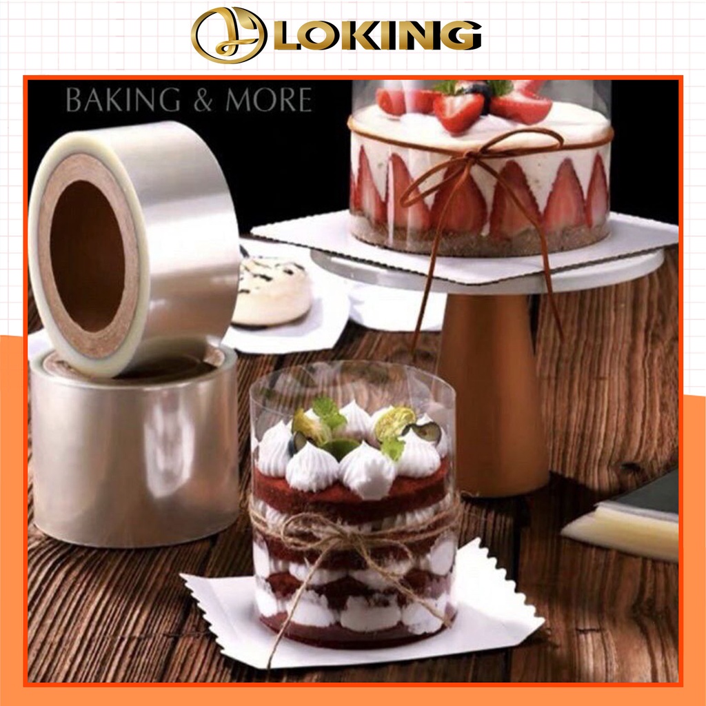 Cuộn mica lót thành bánh mousse cứng cáp nhiều kích thước -LOKING