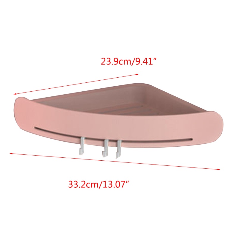 Kệ Đựng Đồ Dùng Gắn Góc Tường Siêu Dính Chống Thấm Nước Tiện Dụng Cho Nhà Tắm