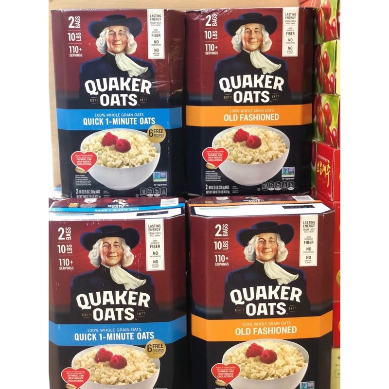 BỘT YẾN MẠCH ÔNG GIÀ QUAKER OATS CỦA MỸ 4.52kg/2 túi