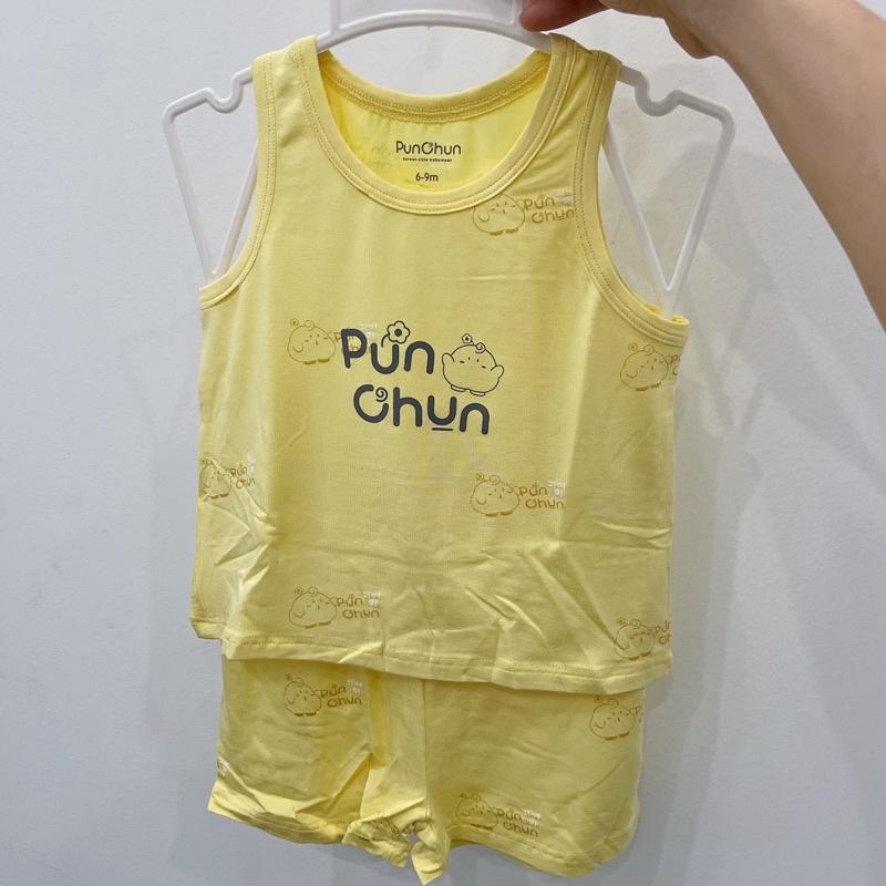 Bộ ba lỗ punchun cho bé chất cotton