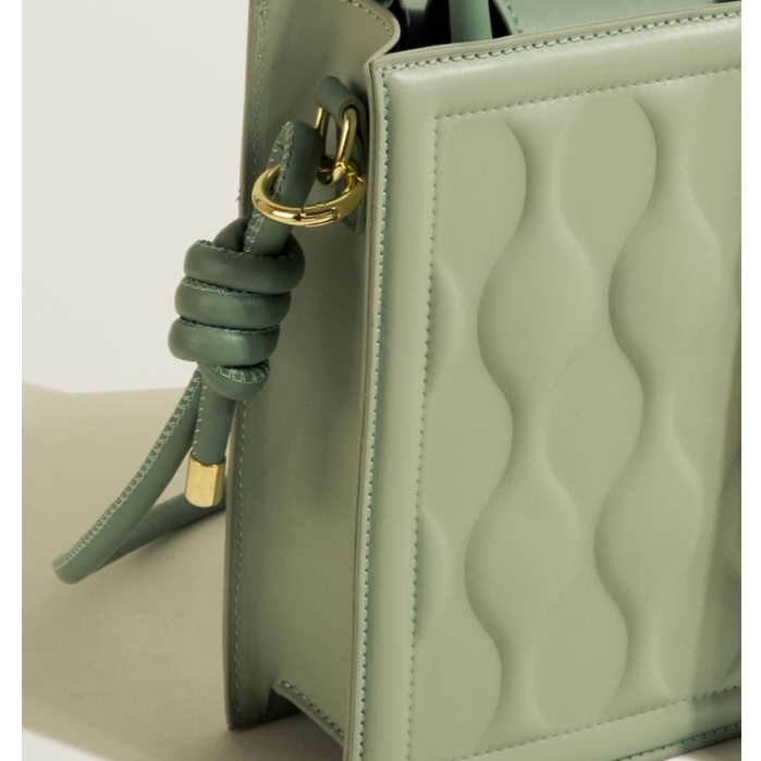 🌸Hàng Order🌸 Túi Xách Muzi&kai Chính Hãng Da Vân Nổi Quai Đeo Và Sách Vật Trang Trí Sang Chảnh Nữ Tính 🌸 Quảng Châu