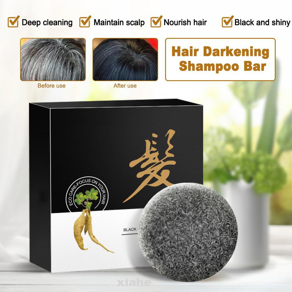 Home Daily Oil Control Promote Blood Circulation Natural Organic Repair Damage Scalp Healthy Hair Darkening Shampoo Bar