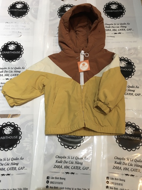 Áo khoác nhẹ bé trai màu vàng nâu Za.ra