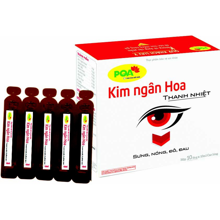 [100%Thảo dược] PQA Kim Ngân Hoa- viêm kết mạc, đau mắt đỏ