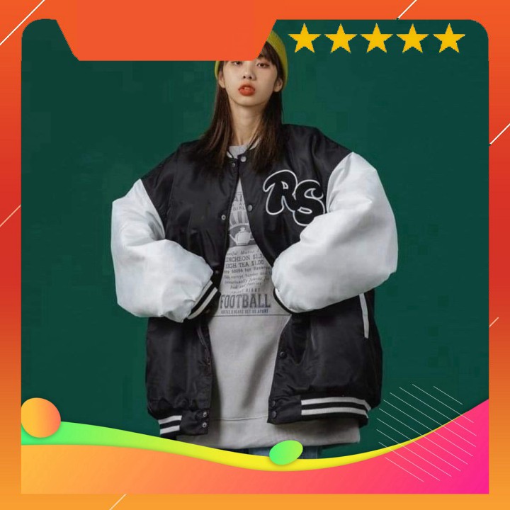 Áo khoác bomber RS tay trắng HĐ12 | BigBuy360 - bigbuy360.vn