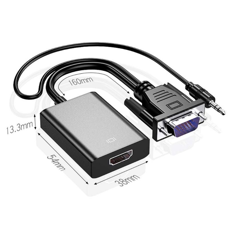 Bộ KếT NốI 1080P VGA Sang ĐầU CắM 3.5mm Cho MáY ChiếU / Laptop