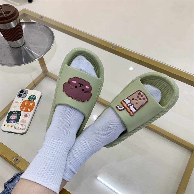 JY409-C3  - Dép bánh mì đế dày hàng QC giá hạt dẻ