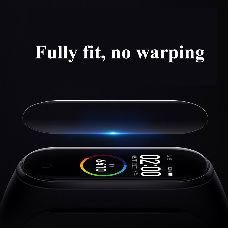 Set 4/5 Miếng Dán Bảo Vệ Màn Hình Trong Suốt Cho Đồng Hồ Thông Minh Xiaomi Band 4 Band 4