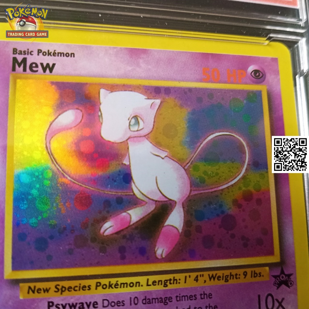 Lá Game nitendo Pokemon 1995 Mew 151 Ảo mộng thú truyền thuyết 1459 d7 hiệu ứng halogen
