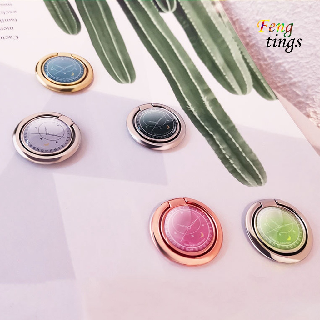 Giá đỡ điện thoại hình vòng tròn xoay 360 độ thiết kế hình đồng hồ độc đáo