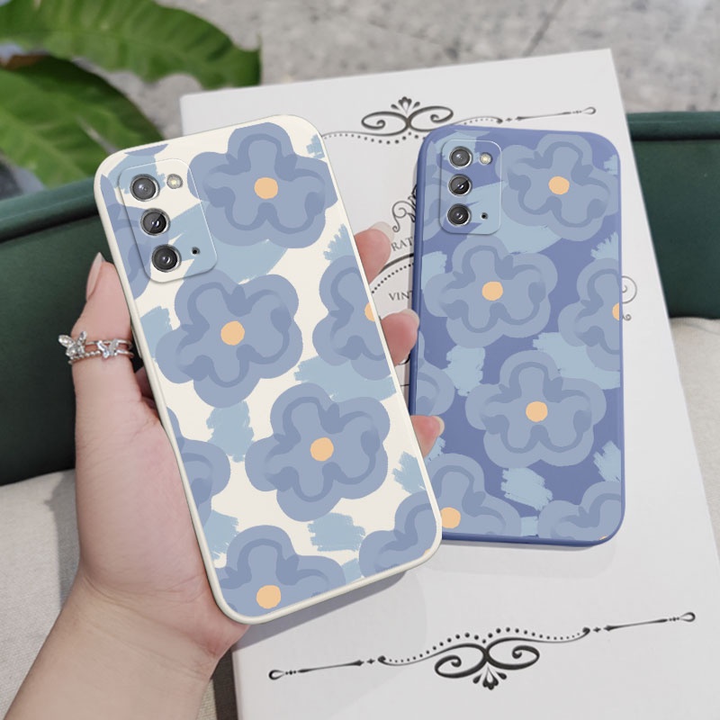 Ốp Điện Thoại Bằng Silicon Họa Tiết Hoa Cho Samsung Galaxy Note 20 Ultra 10 Plus 9