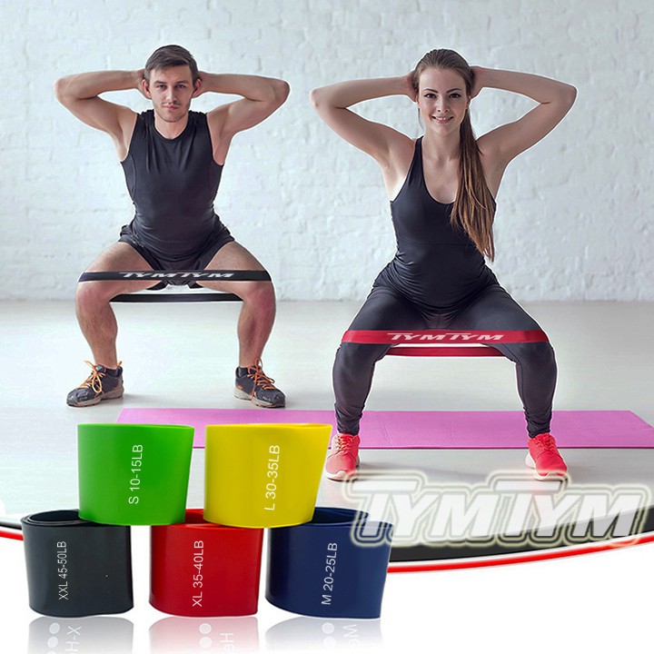 Dây kháng lực tập chân mông, dây mini Band, phụ kiện tập gym,vòng cao su đàn hồi thể thao tại nhà đa năng