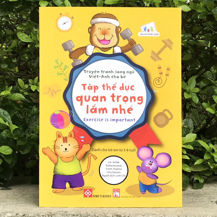 Sách - Truyện tranh song ngữ Việt - Anh cho bé (Dành cho trẻ em từ 3-8 tuổi) - Lẻ tùy chọn