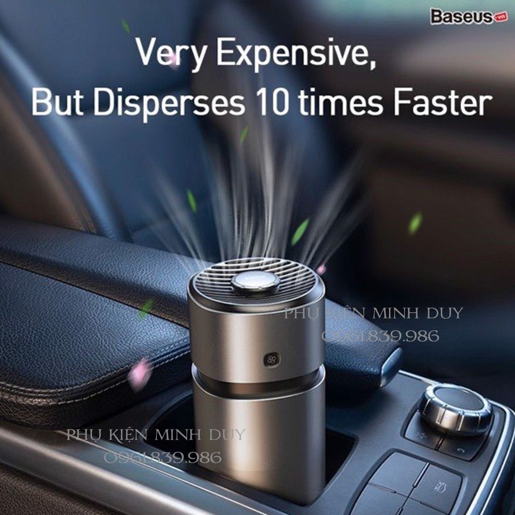 Máy khử mùi và lọc không khí dùng cho xe hơi Baseus Breeze Fan Air Freshener (with Formaldehyde Purification Function)