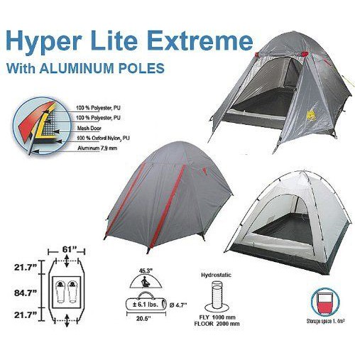 Lều cắm trại du lịch Tồn Kho Thanh Lý mới 100% chưa qua sử dụng Hiệu High Peak Hyper Lite 2 người