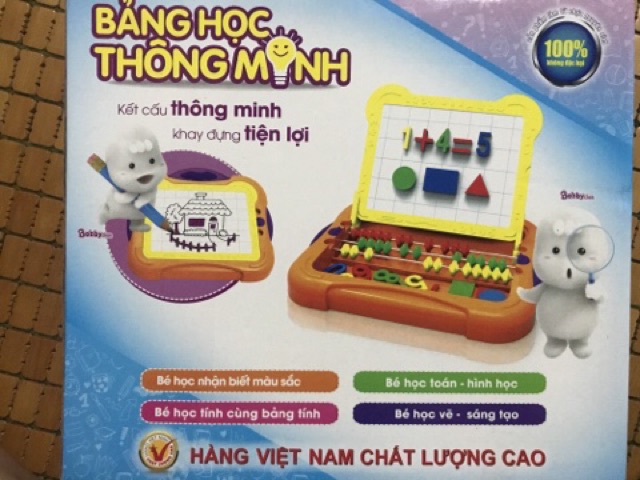 Bảng học thông minh nam châm 2 mặt bảng