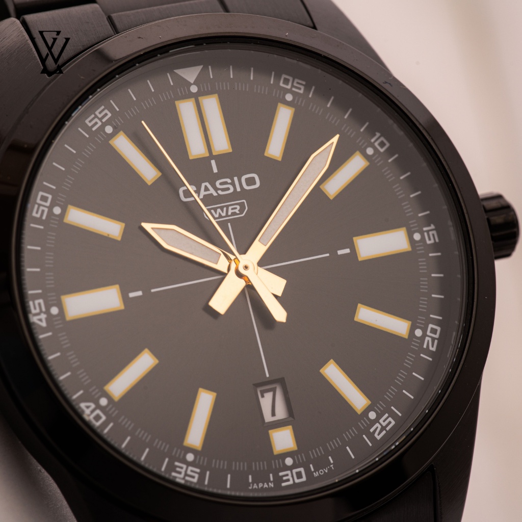 Đồng Hồ Quartz Nam Casio Cao Cấp WATCHSTORE MTP-VD02B-1EUDF Thiết Kế Kính Khoáng 41mm, Dây Kim Loại, Vỏ Thép Không Gỉ