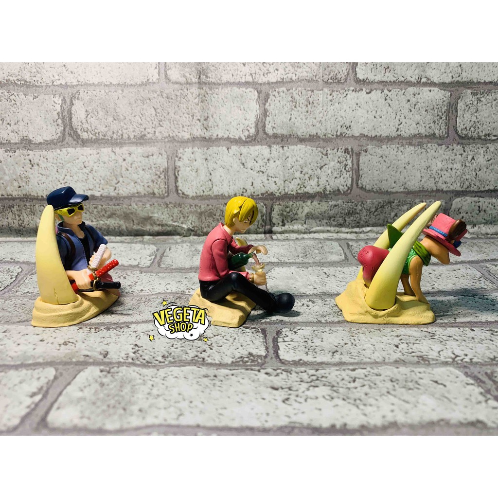 Mô hình One Piece - Real chính hãng Bandai - Team Luffy Mũ rơm Sa mạc - Cao 8cm