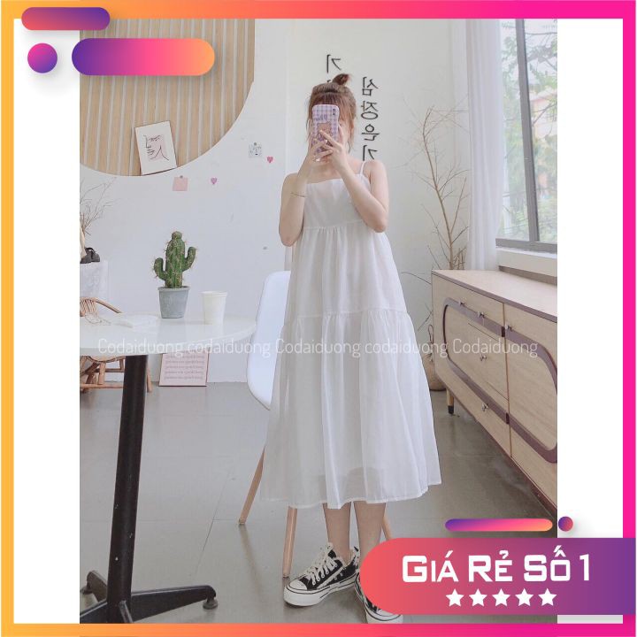 [RẺ VÔ ĐỊCH] Váy 2 Dây Dáng Dài 3 Tầng Tiểu Thư Cực Xinh SS137 (Kèm Ảnh Thật Khách Chụp) | BigBuy360 - bigbuy360.vn