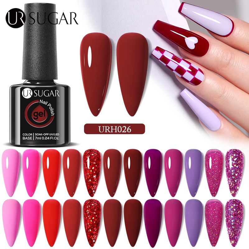 Sơn móng tay UR SUGAR UV nhiều màu sắc sắc thời trang 7ml
