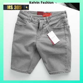 Quần sọt jean nam thời trang Kelvin Fashion, quần short jean nam vải bò co giãn mềm mịn, form cực chuẩn - MQ305