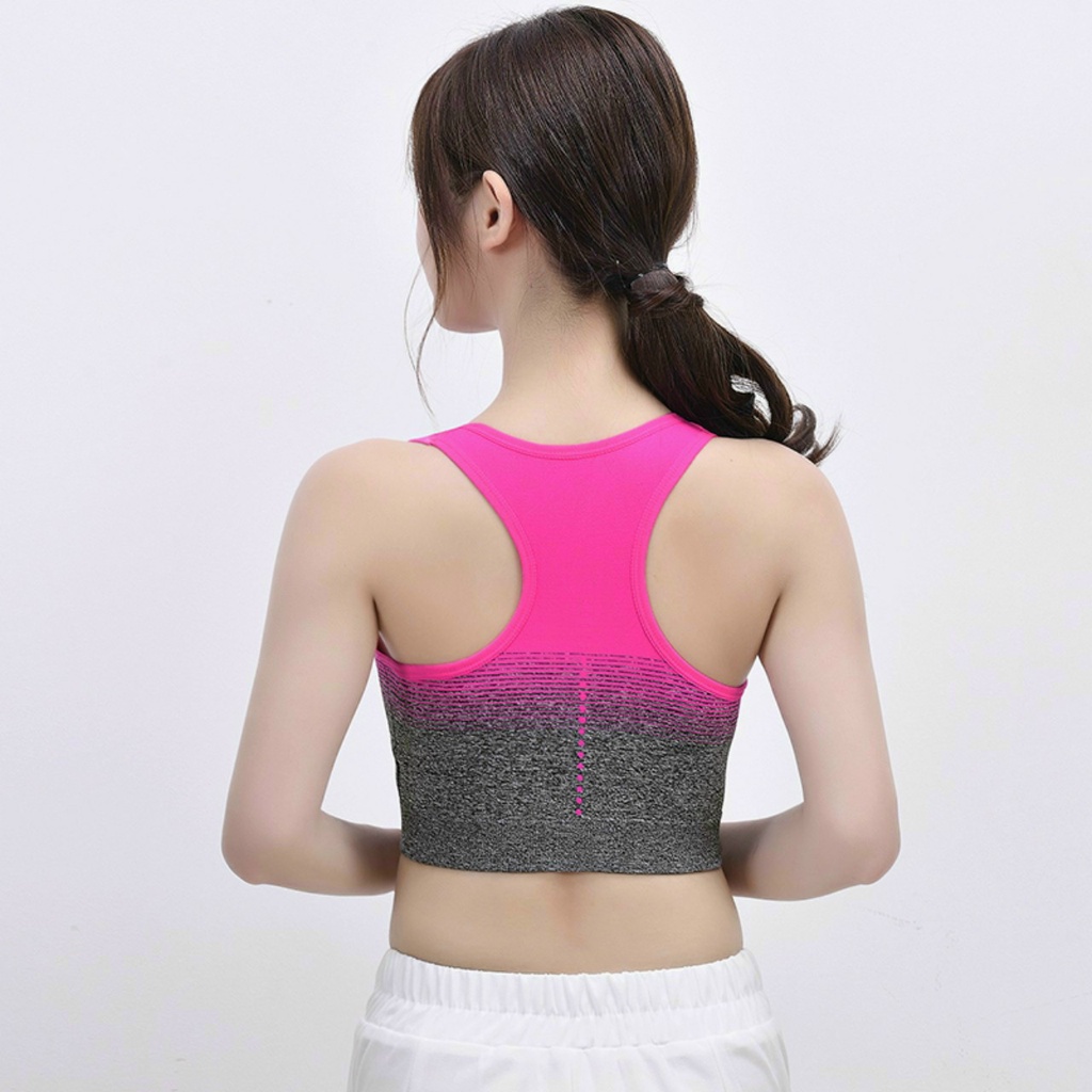 Aó Bra Tập Gym Nữ, Aó Bra Dêt Quảng Châu Loang Màu Freesize Bin Sports A202