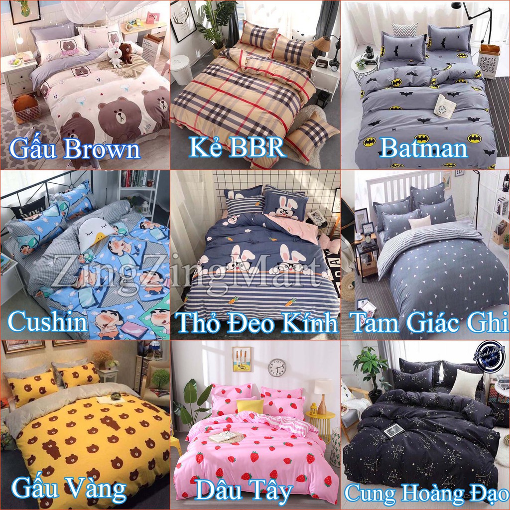 Sét ga gối Combo Ga và 2 Vỏ gối nằm