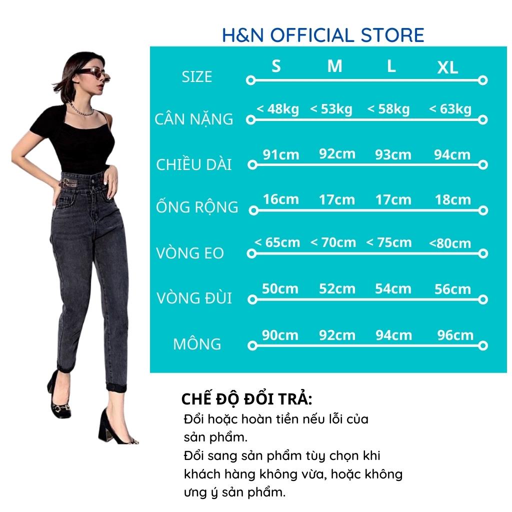 Quần jean nữ baggy lưng cao quần bò nữ cạp cao ống đứng phong cách hàn quốc HN Clothing Q8 | WebRaoVat - webraovat.net.vn
