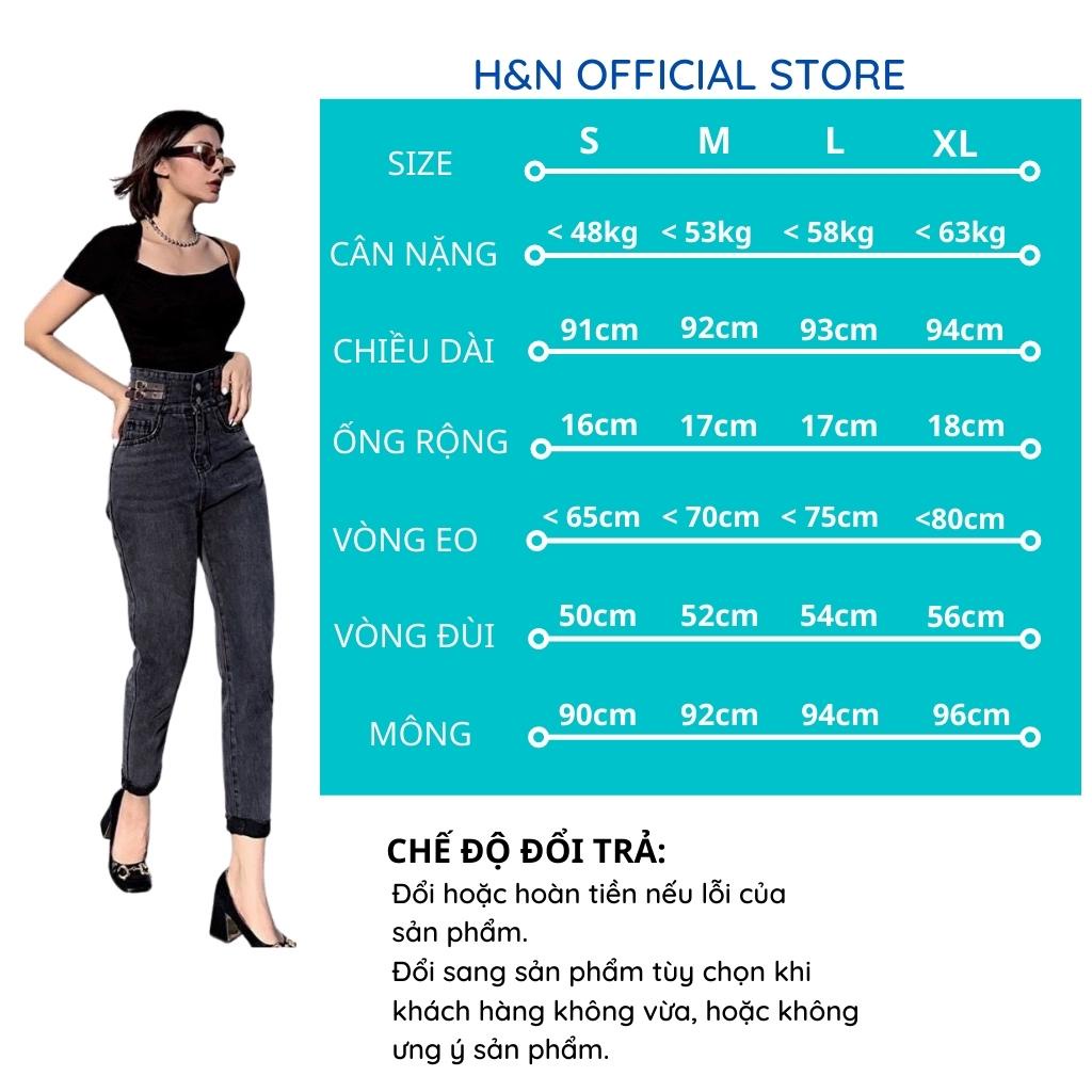Quần jean nữ baggy lưng cao quần bò nữ cạp cao ống đứng phong cách hàn quốc HN Clothing Q8 | BigBuy360 - bigbuy360.vn