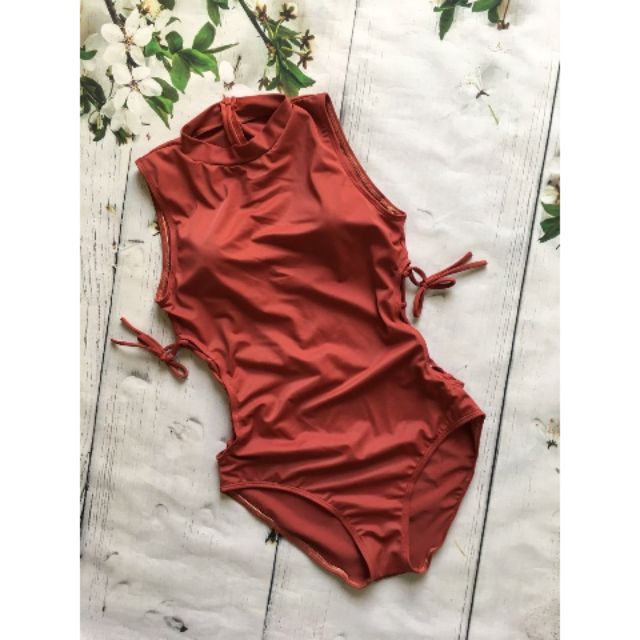 Monokini cổ yếm đan eo
