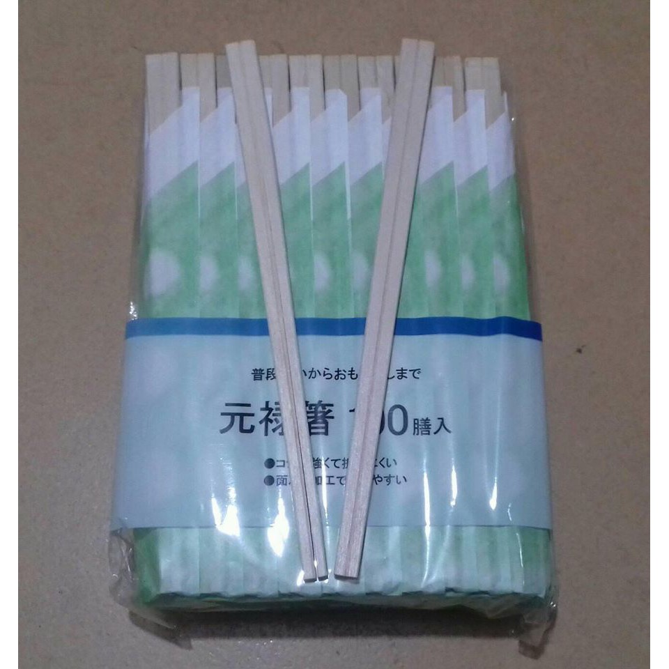 Đũa Gỗ  dùng 1 lần Nhật Bản Xanh Nhạt