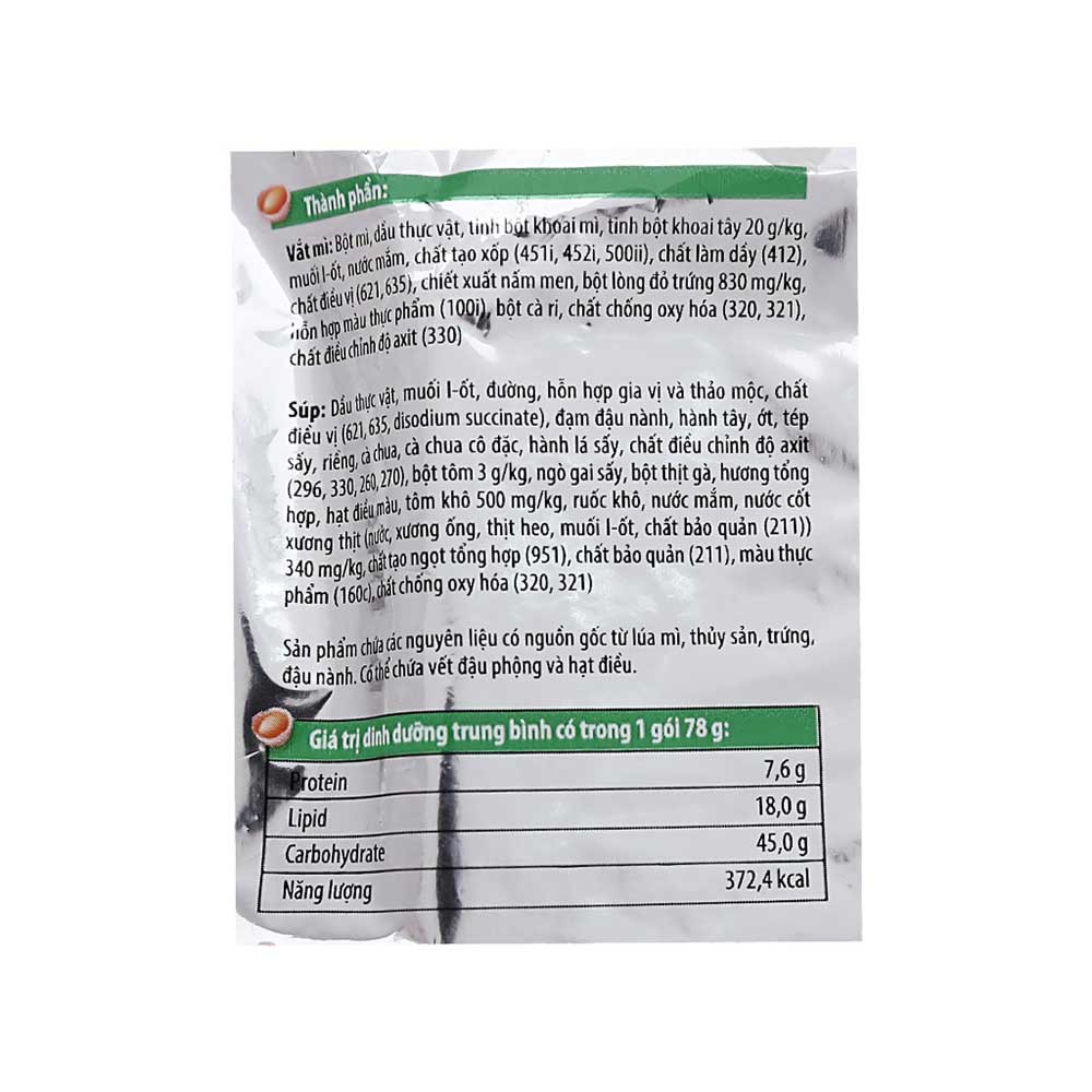  Mì khoai tây Omachi tôm chua cay 5 sao gói 78g | BigBuy360 - bigbuy360.vn