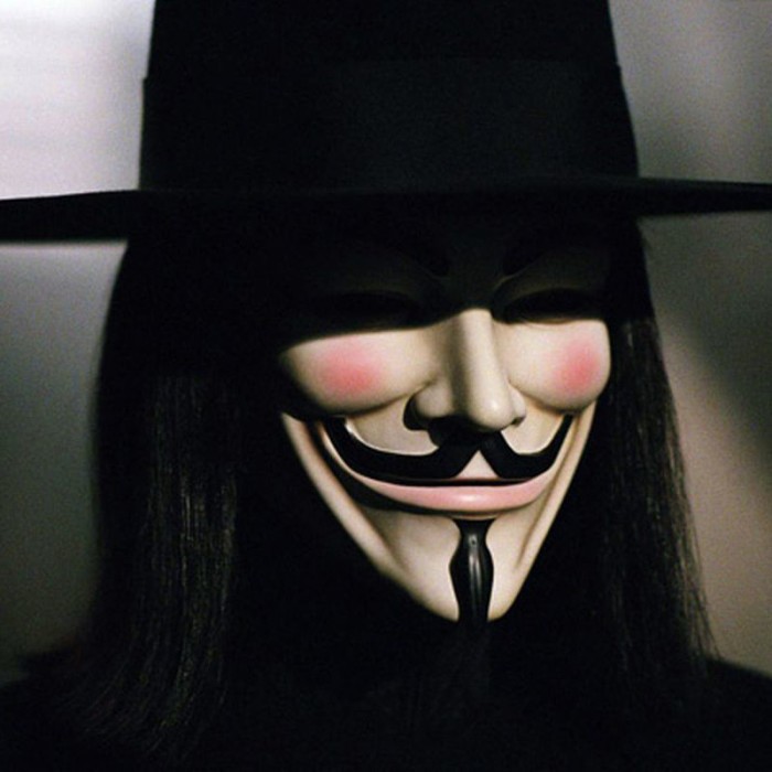 Mặt nạ Hacker Anonymous - Mặt nạ hóa trang Halloween dành cho nam và nữ