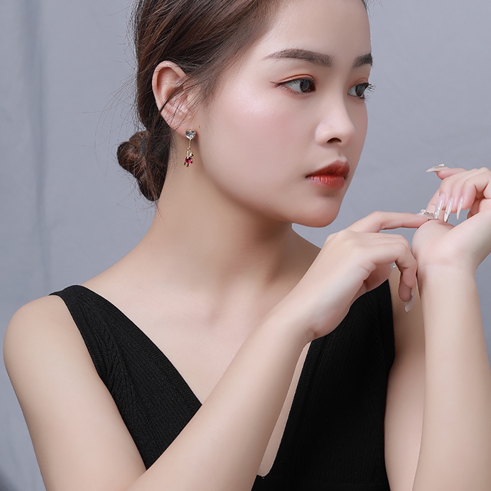 Khuyên Tai Hình Gấu / Đám Mây / Trái Tim / Ngôi Sao Dễ Thương Thời Trang Hàn Quốc Cho Nữ