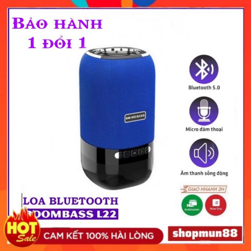 Loa Bluetooth Mini Không Dây, Loa Boombass L22 Có Đèn Led - Bass Siêu Ấm