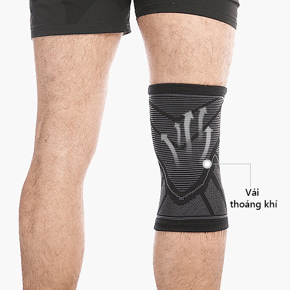 [Mã BMLT30 giảm đến 30K đơn 299K] Băng bảo vệ đầu gối Bó gối thể thao Rhino P7731 có đệm Silicon