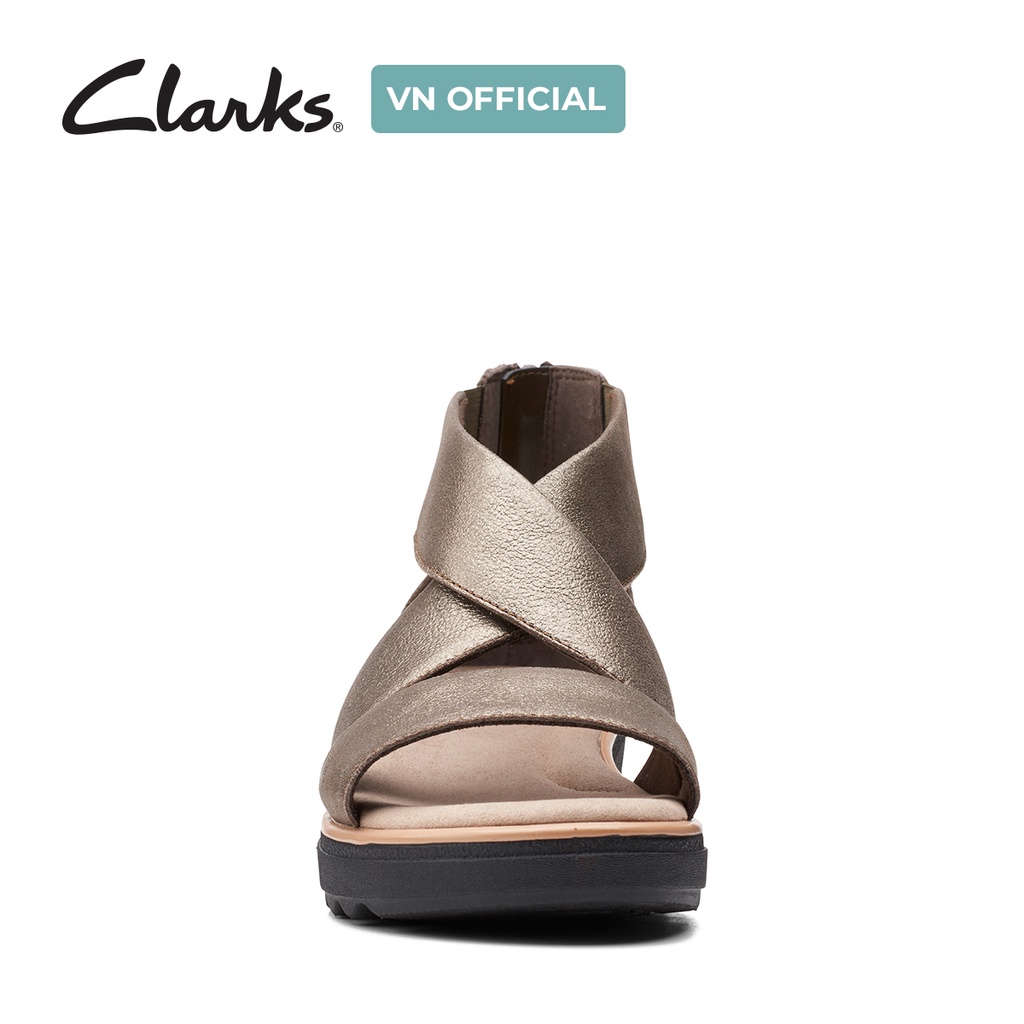 Dép xăng đan Da Nữ màu Metalic CLARKS Jillian Rise