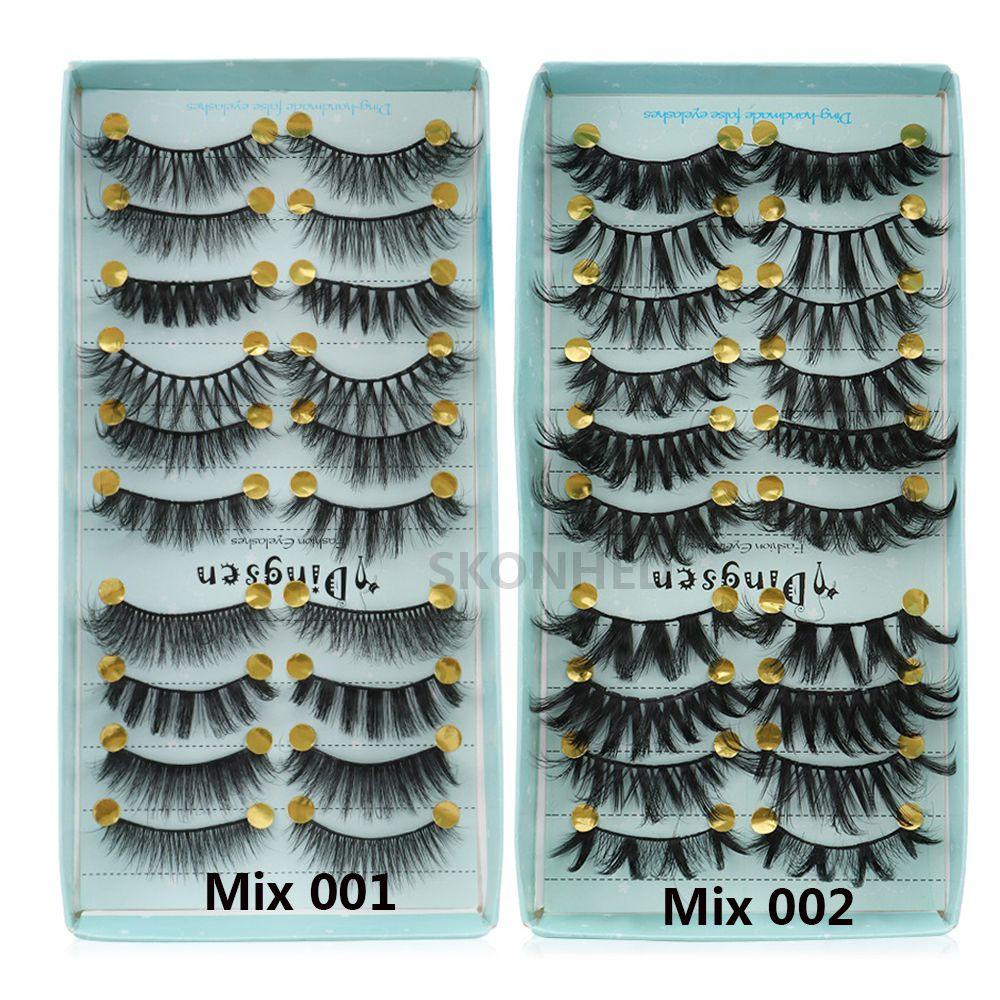 Mih Lông Mi Giả Nhiều Lớp Tạo Hiệu Ứng 3D Lông Chồn Xù