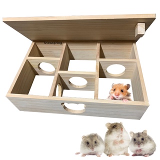 Đồ chơi mê cung bằng gỗ nhiều hình dạng cho chuột hamster