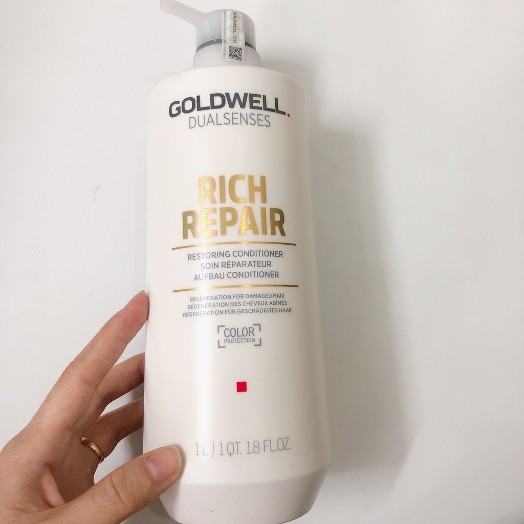 Dầu xả phục hồi Goldwell Rich Repair cho tóc khô hư tổn 1000ml (ĐỨC)
