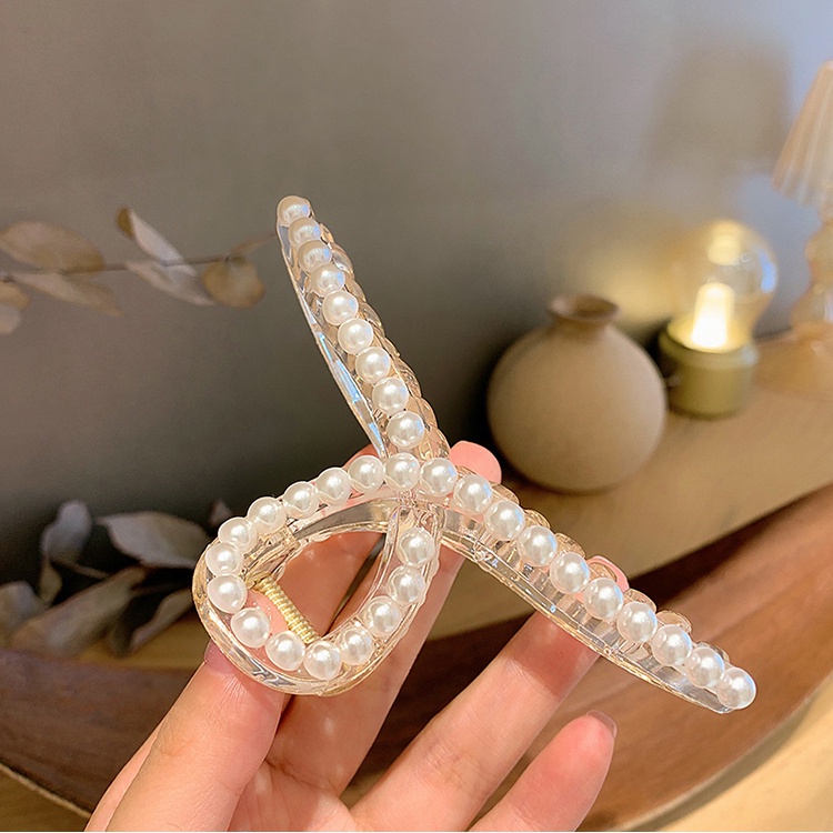 Kẹp Tóc Đính Ngọc Trai Phong Cách vintage Thanh Lịch Cho Nữ