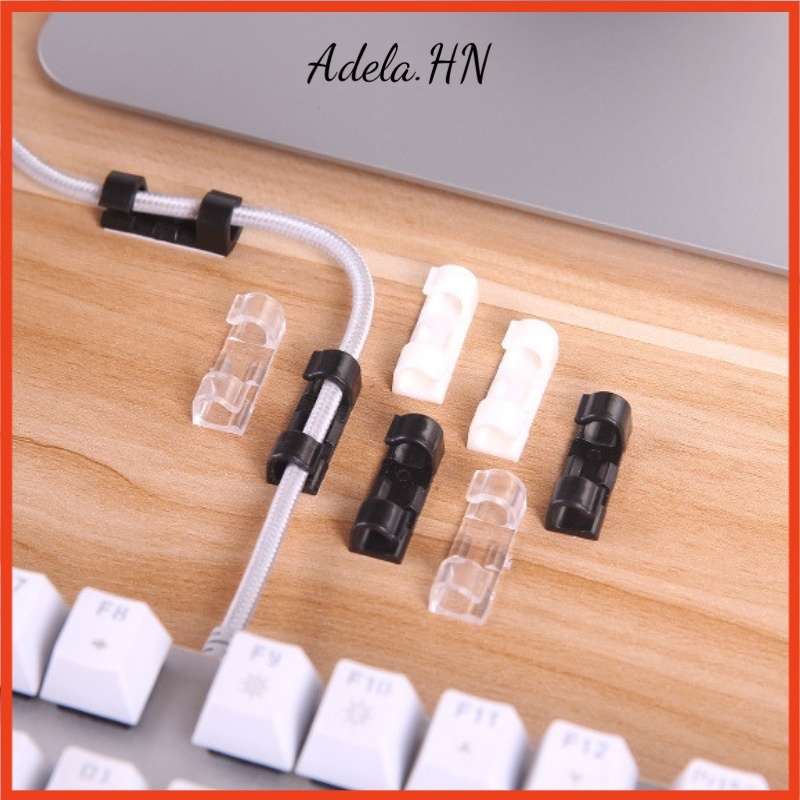Combo 20 nẹp dây điện dán tường, kẹp cố định và giữ dây điện keo dính 3M siêu chắc an toàn tiện lợi